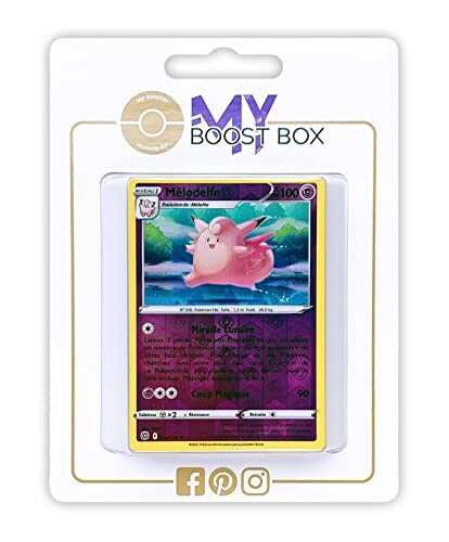 my-booster Mélodelfe (Clefable) 54/172 Holo Reverse - Myboost X Epée et Bouclier 9 - Stars Étincelantes - Doos met 10 Franse Pokemon kaarten