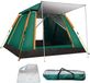 Tente de camping sans marque - Résistant à l'eau - 4 personnes - Vert