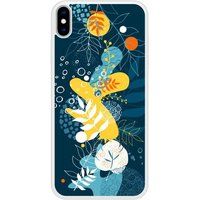 Apple iPhone XS Sea flowers verstevigd hoesje met sublimatie bedrukking
