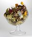 Confectdoos schuin transparant korte steel diameter 16 cm hoogte 24 - van kunststof