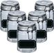 Zeller Weckpotten/inmaakpotten - 10x - 250 ml - glas - met beugelsluiting - incl. etiketten