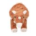Depesche 12684 Dino World - Dinosaure en peluche Triceratops avec fourrure marron