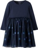 Name it Jurk glitterprint Navy Blazer1