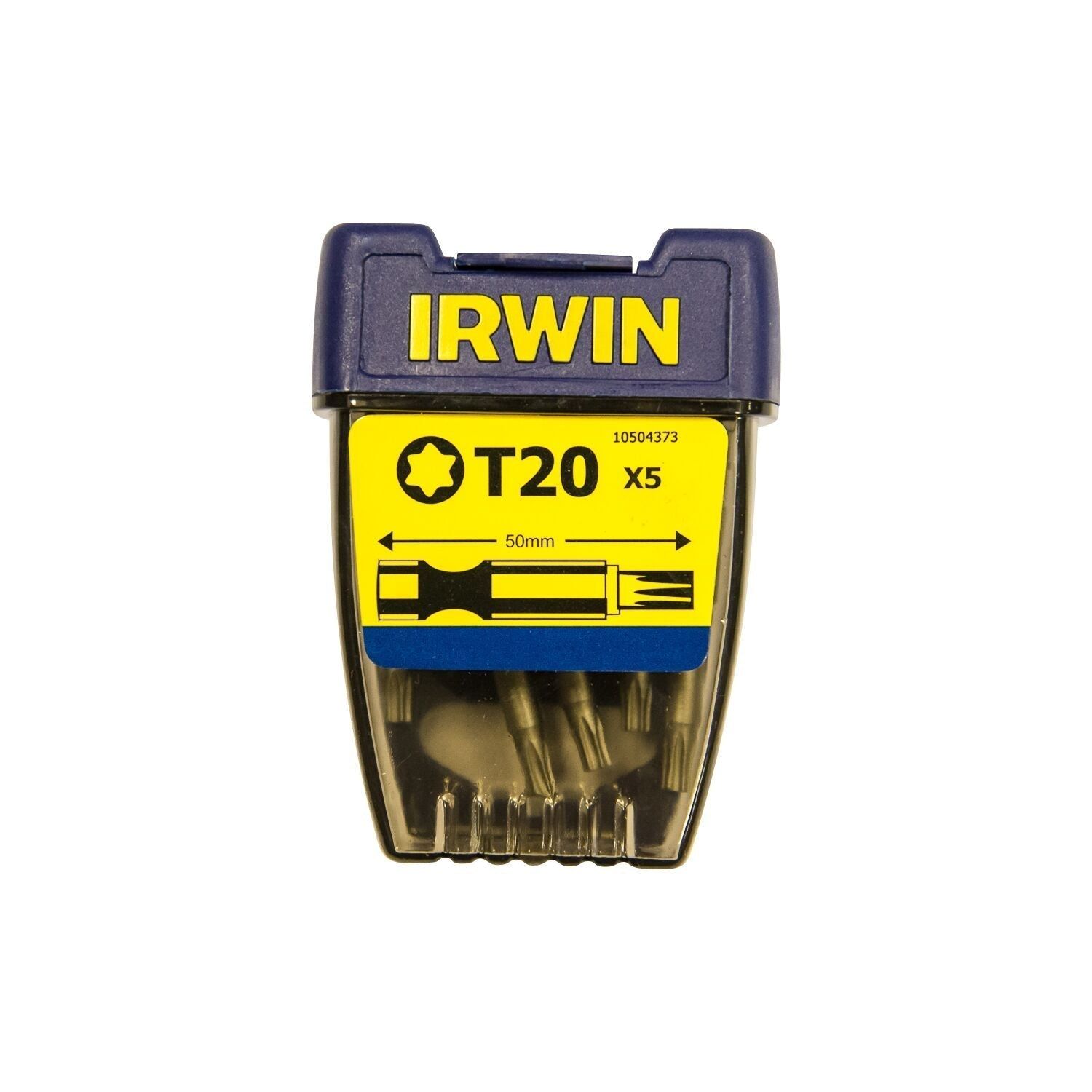 IRWIN Torx T20 Schroefbit - 1/4”/50 mm - 5 stuks - 10504373