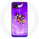 Maniacase Hoesje voor Samsung Galaxy A22 5G BTS TinyTAN Animatie Poster RM Jin Suga J-Hope Jimin Jungkook Et V Zero O'Clock