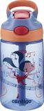 Contigo Gizmo Flip Autospout kinderdrinkfles met rietje, BPA-vrije waterfles, Violet Wink Dancer - 420ml
