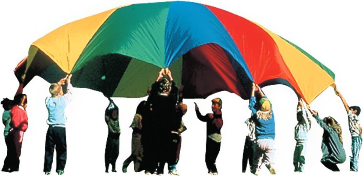 Spordas Dansdoek Parachute 7,3 meter voor 20 personen