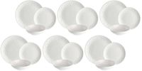 LA PORCELLANA BIANCA SOGNANTE Tableware set (18 pc, Porselein, Zwart)