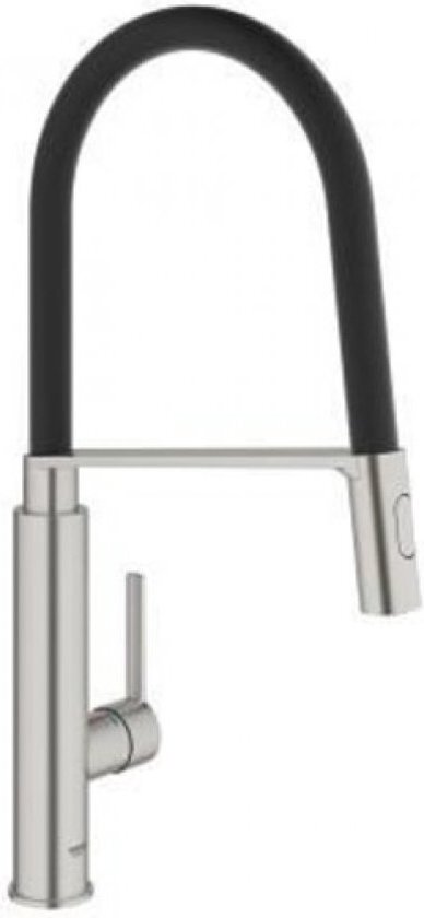 GROHE Feel 1-gats keukenkraan m. professionele handdouche steel 31489DC0