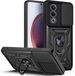 Techsuit Hoesje geschikt voor Oppo A80 5G - Camshield Back Cover - Zwart