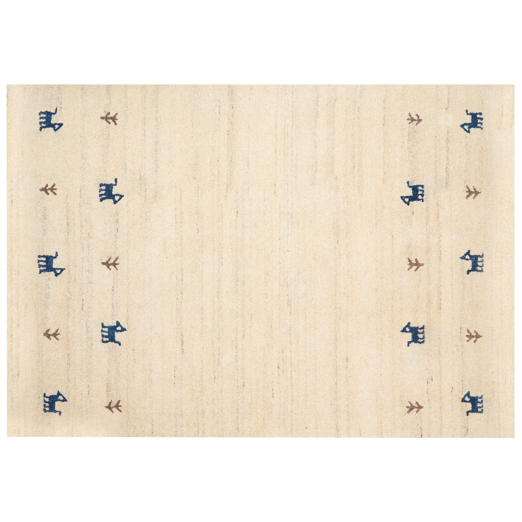 BELIANI Beliani YALI - Modern vloerkleed - Beige - 160 x 230 cm - Wol