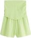 Next Dames Jersey Bandeau Playsuit met Puntige Zoom - Lime Groen