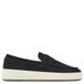 Nubikk suède loafers donkerblauw