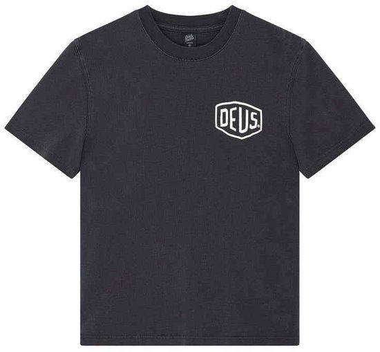 Deus Ex Machina Shield Garment Dyed T-shirt Zwart L