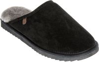 Warmbat Classic Slipper Black Heren Slippers - Maat 43 - Unisex - zwart/grijs