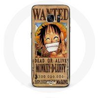 Maniacase Etui voor Samsung Galaxy S6 edge One Piece Manga Luffy zoek poster
