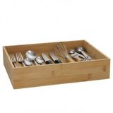 5Five Bac en bois - Organiseur - Bambou - 32 x 24 x 7 cm