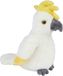 Ravensden Kaketoe vogel pluche knuffeldier - 18 cm - wit