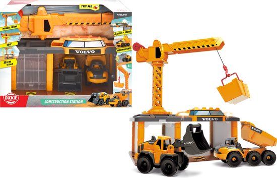 Dickie Toys Volvo Construction Station | Try Me | 4006333080531