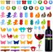 Marqueurs de verre - 58 pièces réutilisables - Marqueurs de verre colorés - Sans silicones pour verres à vin et verres à champagne