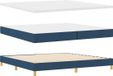 vidaXL Boxspringbed met hoofdeinde Blauw 200 x 200 cm Stof