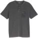 Tom Tailor Henley T-shirt met borstzak - Maat S - Tarmac Grey