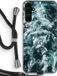 Case Company® - Samsung Galaxy A14 hoesje met koord - Zee golf - TPU - Back Cover