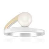 Cavill - Zilveren ring met 6,5mm Japanse Akoya parel - 925 sterling zilver gerhodineerd