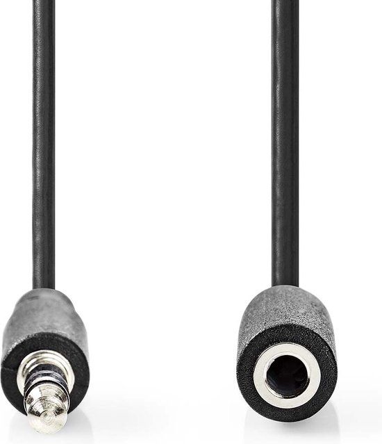 Nedis Stereo Audio Cable - 3.5mm Male to 3.5mm Female - 10m - Black