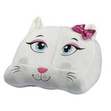 Wellhome - Peluche porte-livres ou tablette design chat, 30 x 20 x 20 cm