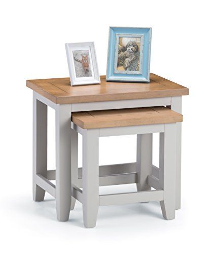 Julian Bowen Nest van Tabellen, grijs, eiken, Klein