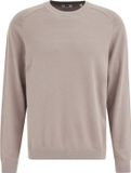 WE Fashion Heren Regular Fit Trui Greige Katoen XS