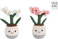 Take Me Home pluche orchidee knuffel plant 23cm speelgoed decoratie.