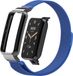 By Qubix Qubix Milanese loop bandje met case - Blauw - Geschikt voor Xiaomi Smart Band 7 Pro / Mi Band 7 Pro bandje