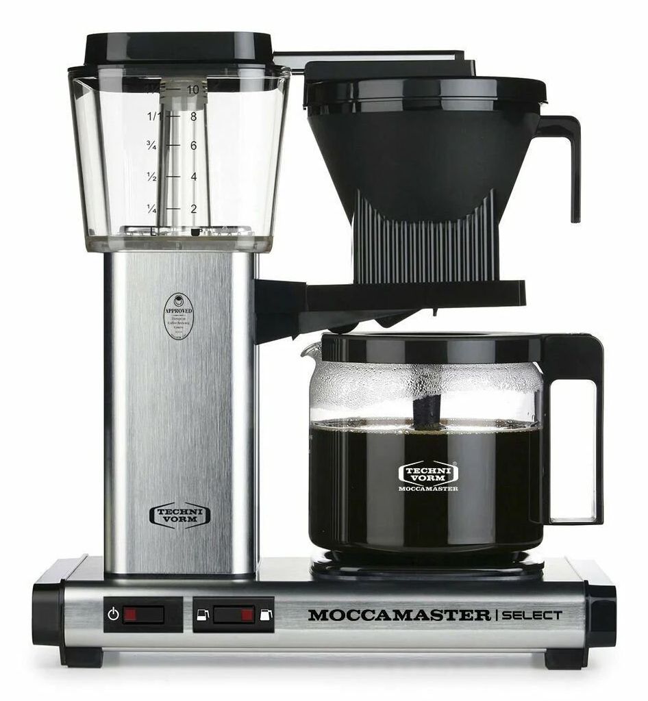 Moccamaster KBG 741 Filter Coffee Maker - 1.25L - Black/Stainless Steel