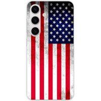 Samsung Galaxy S25 Siliconen hoesje - ontwerp drapeau usa