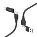Hama 00201537 USB-kabel USB 2.0 USB A/USB C naar USB C/Micro-USB B 1,5 m Zwart