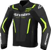 Alpinestars GP Force V2 Air Motorfiets Leren Jas - Zwart/neon-geel - Maat 54