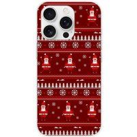 Apple iPhone 16 Pro pull de noel santa bedrukt siliconen hoesje