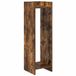 vidaXL Plantenstandaard Gerookt eiken 30 x 30 x 100 cm Bewerkt hout