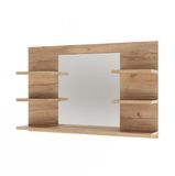 Vicco Wilbur Badkamerspiegelkast – 78 x 50 cm met planken Krachtige eik goud