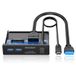 GRAUGEAR Frontpaneel met SD-kaartlezer in 3,5 inch voor pc-behuizing