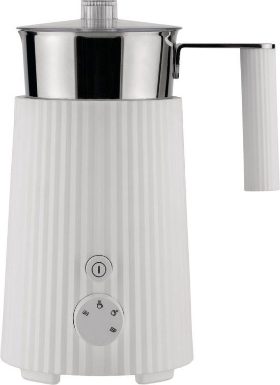 Alessi Plissé Melkopschuimer - Wit - 0.35 l
