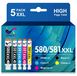 OEM Canon Inktpatronen voor Canon PIXMA, 5-pack, PGI-580/CLI-581