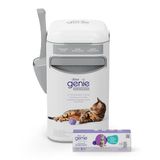 Litter Genie Platina-emmer gemaakt van duurzaam roestvrij staal, inclusief 1 Easy Roll Refill