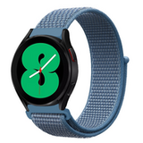 By Qubix Qubix Sport Loop nylon bandje - Denim blauw - geschikt voor Huawei Watch 5 - 46mm