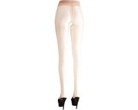 Cottelli Collection – Erotische Panty met Satijnen Glans en Open Kruis – Maat L – Beige