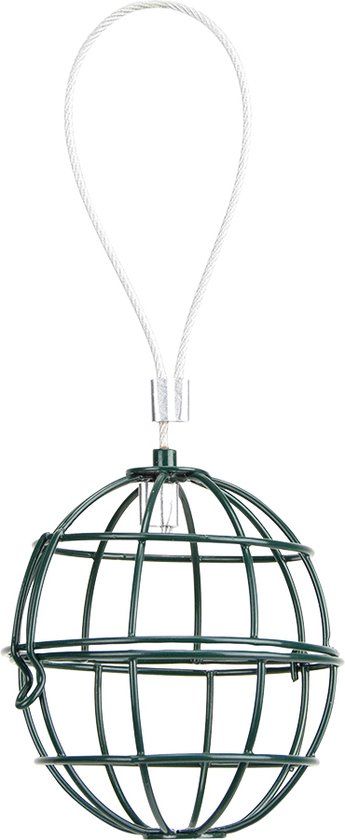 Esschert Design Vetbolhouder - Groen - Metaal - Vogelvoederhuisje