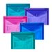 Snopake A5 Polyfile Popper Portemonnee met Drukknoopsluiting – Electra Assorti [Pack van 5]