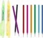 Merkloos / Sans marque BeiJingLiangPinJiaZuoKeJiWenHuaFaZhanYouXianGongSi Vervangbare Navullingen voor Kleurpotloden, Set van 10, 0.7mm Nib, Makkelijk te Wissen, Geschikt voor Gelpennen, Kleurenset met Rood en Blauw